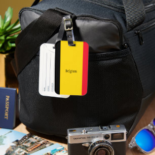 Flagga Belgien Bagagebricka