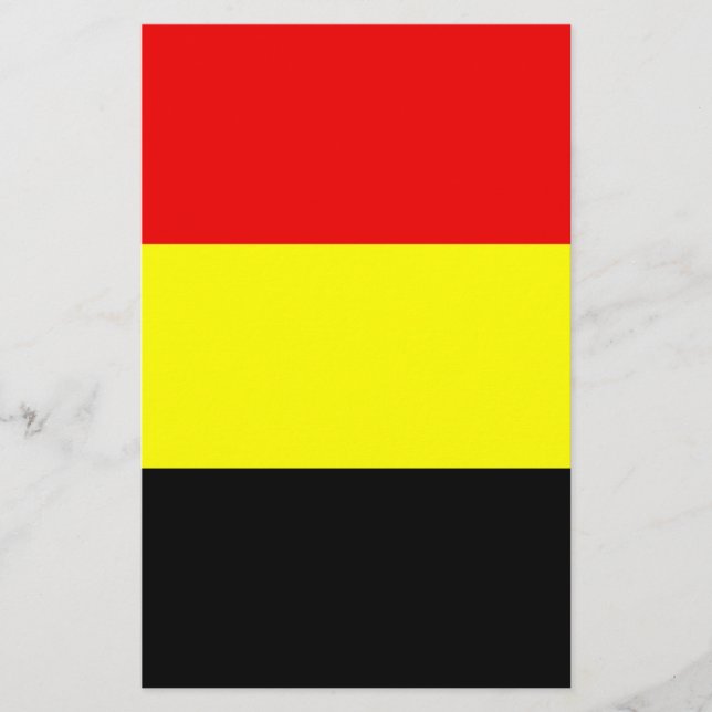 Flagga Belgien Brevpapper (Framsida)