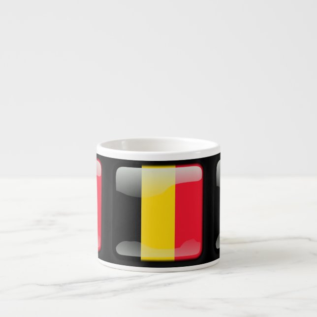 Flagga Belgien Espressomugg (Framsidan)