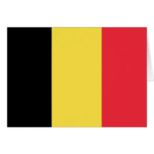 Flagga Belgien Hälsningskort
