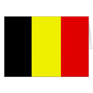 Flagga Belgien Hälsningskort