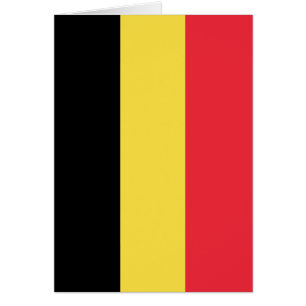 Flagga Belgien Hälsningskort