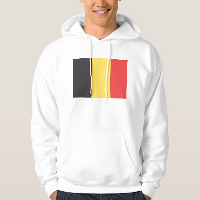 Flagga Belgien Hoodie (Framsida)