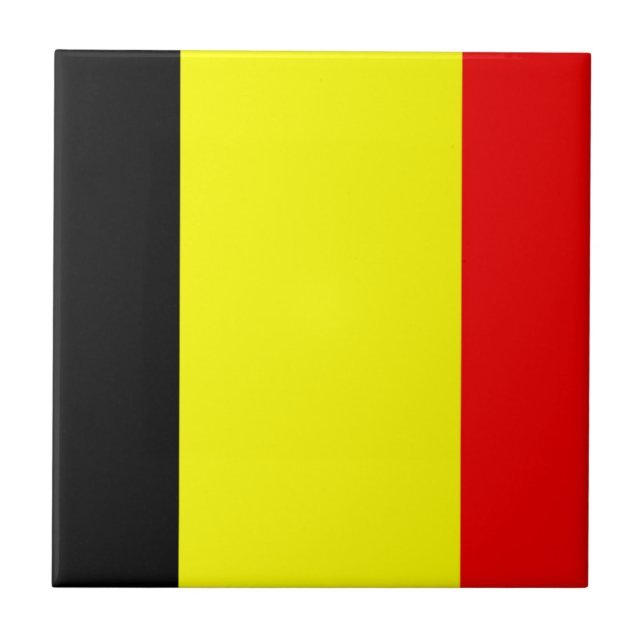 Flagga Belgien Kakelplatta (Framsidan)