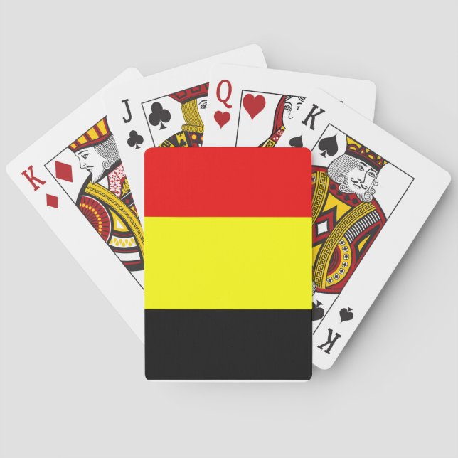 Flagga Belgien Kortlek (Baksidan)