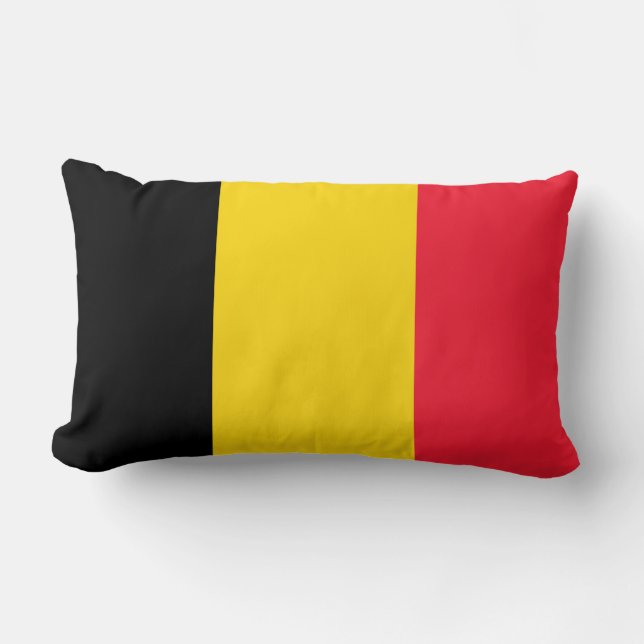 Flagga Belgien Lumbarkudde (Framsida)