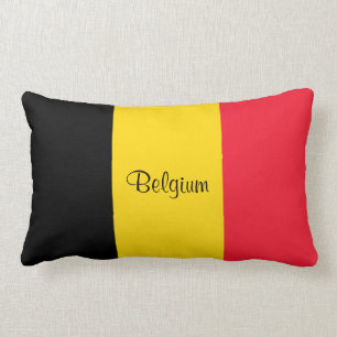 Flagga Belgien Lumbarkudde