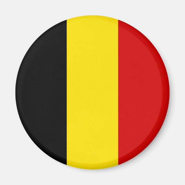 Flagga Belgien Magnet (Framsidan)