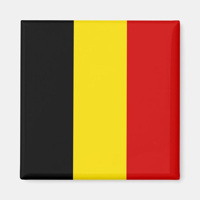 Flagga Belgien Magnet (Framsidan)