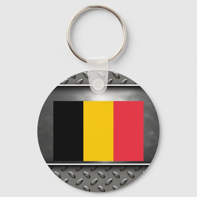 Flagga Belgien Nyckelring (Framsida)