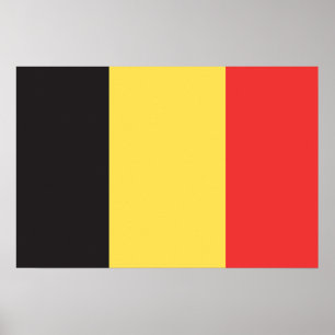 Flagga Belgien Poster