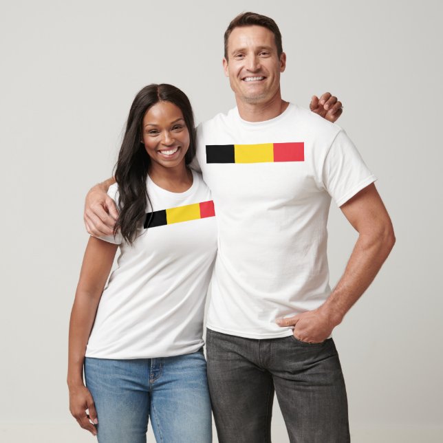 Flagga Belgien T Shirt (Unisex)