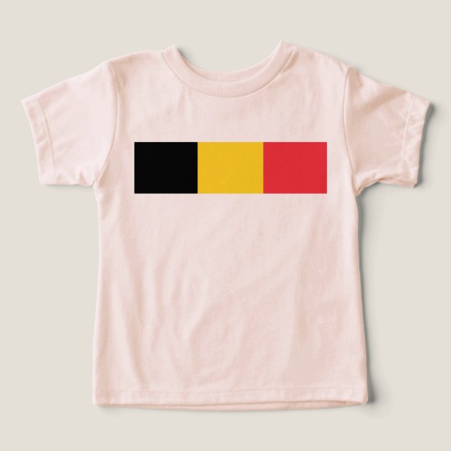 Flagga Belgien T Shirt (Design Framsida)