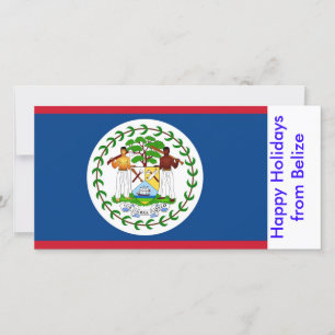 Flagga Belize, Glad helg från Belize Julkort