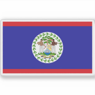Flagga Belize Klistermärken