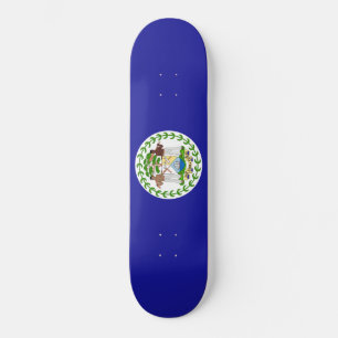 Flagga Belize Mini Skateboard Bräda 18,5 Cm
