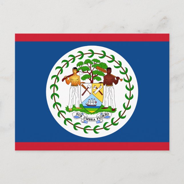Flagga Belize Vykort (Framsida)