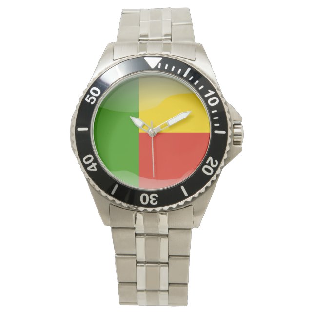 Flagga Benin Armbandsur (Framsida)