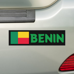 Flagga Benin Bildekal