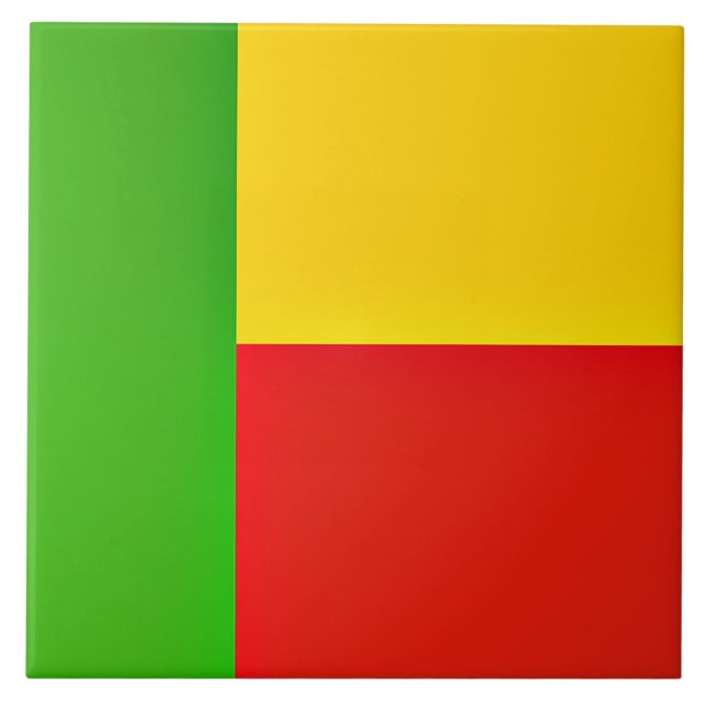 Flagga Benin Kakelplatta (Framsidan)