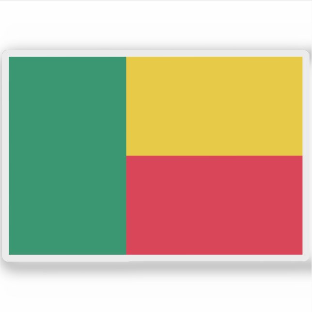 Flagga Benin Klistermärken (Framsida)