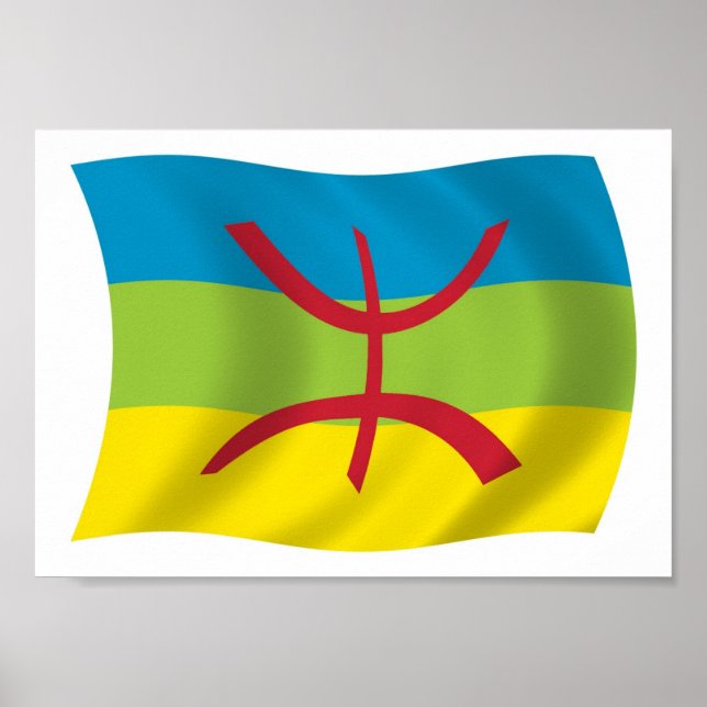 Flagga Berber People Poster Skriv ut (Framsidan)