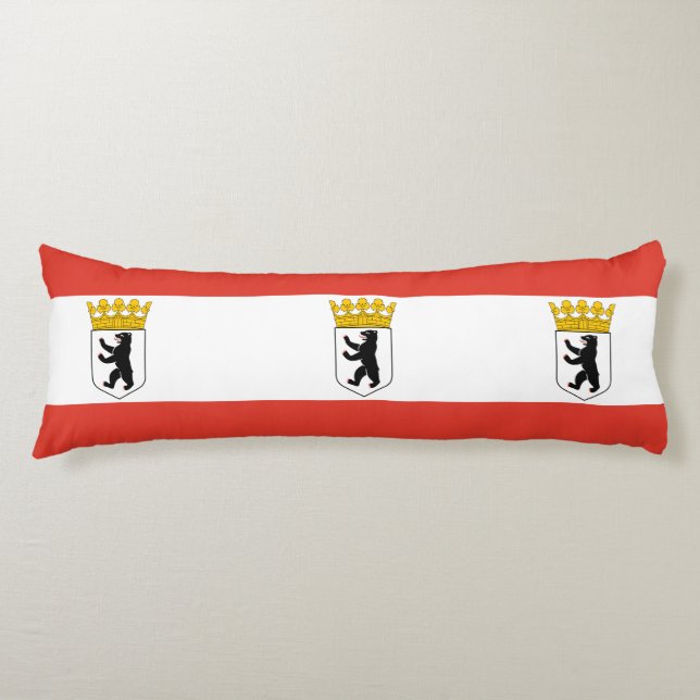 Flagga Berlin Body Pillow Kroppskudde (Framsidan)