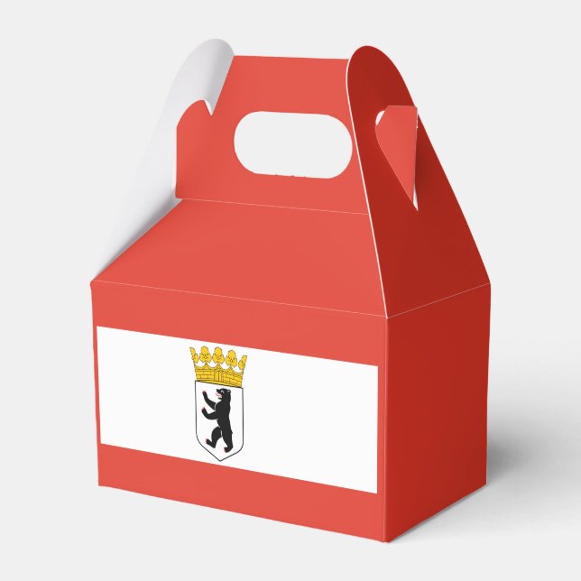 Flagga Berlin Favor Box Presentaskar (Framsidan Sidan)