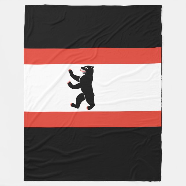 Flagga Berlin Fleece Blanket (Framsidan)
