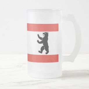 Flagga Berlin Frosted Glass Beer Mugg