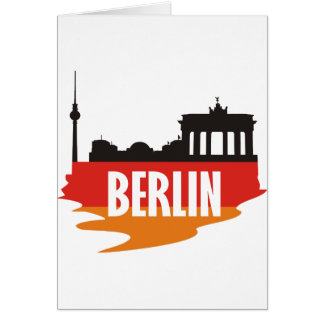 Flagga Berlin Hälsningskort