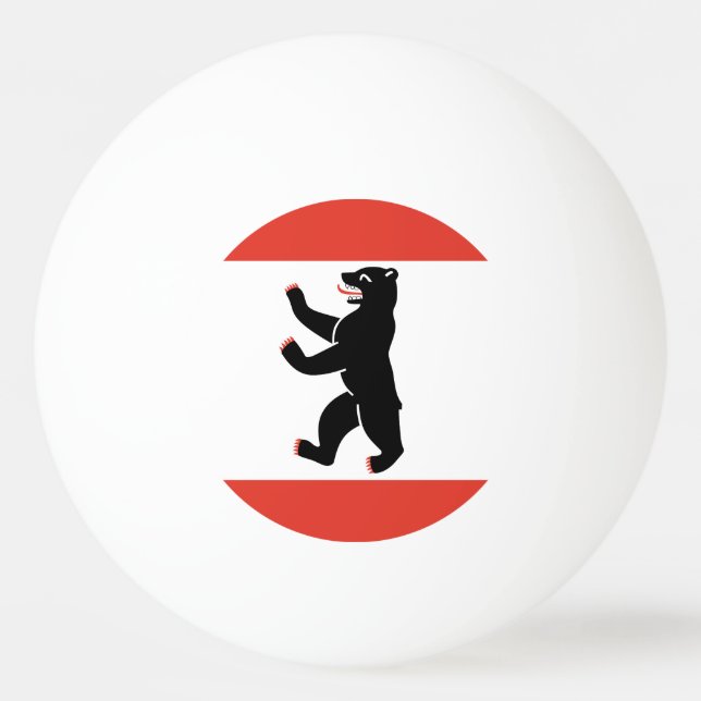 Flagga Berlin Ping-Pong Ball Pingisboll (Framsidan)