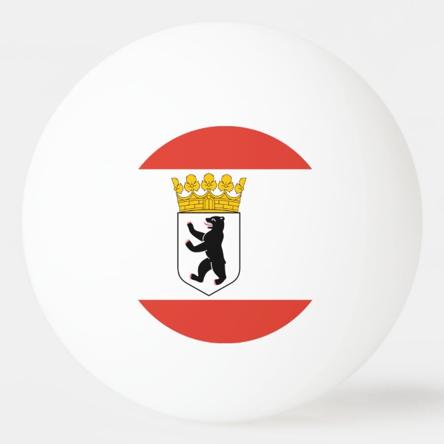 Flagga Berlin Ping-Pong Ball Pingisboll (Framsidan)