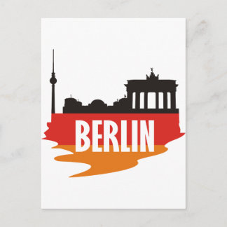 Flagga Berlin Vykort