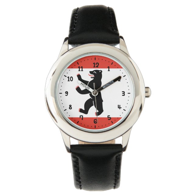 Flagga Berlin Wristwatch Armbandsur (Framsida)