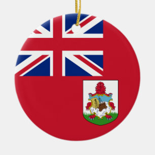 Flagga Bermuda Julgransprydnad Keramik