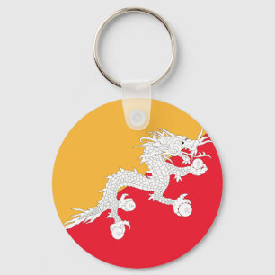 Flagga Bhutan Nyckelring