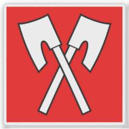 Flagga Biel/Bienne, Schweiz Klistermärken