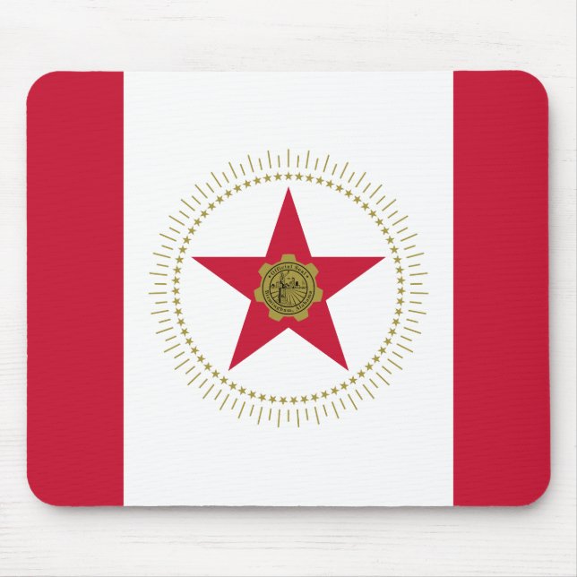 Flagga Birmingham, Alabama Mouse Pad Musmatta (Framsidan)