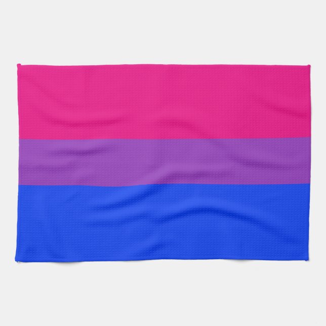 Flagga Bisexuellt Pride Kökshandduk (Horisontell)