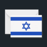 Flagga blå, modern patriotisk mönster anteckningskort<br><div class="desc">Israels flagga blå och vita,  moderna mönster patriotiska anteckningskort,  hälsningskort. Israelisk Flagga.</div>