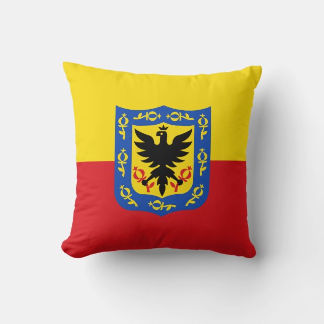 Flagga Bogota, Colombia Dekorativ kudde (Framsida)
