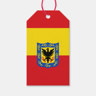 Flagga Bogota, Colombia Gift Märkres Presentetikett