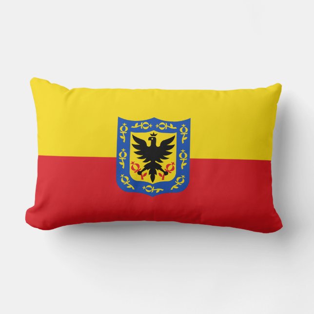 Flagga Bogota, Colombia Lumbar Pillow Lumbarkudde (Framsida)