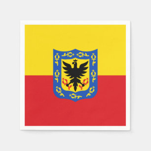 Flagga Bogota, Colombia Napkins Pappersservett