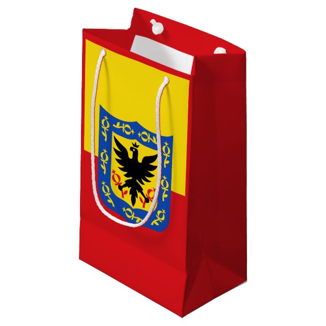 Flagga Bogota, Colombia Small Gift Bag (Framsidan Vinklad)