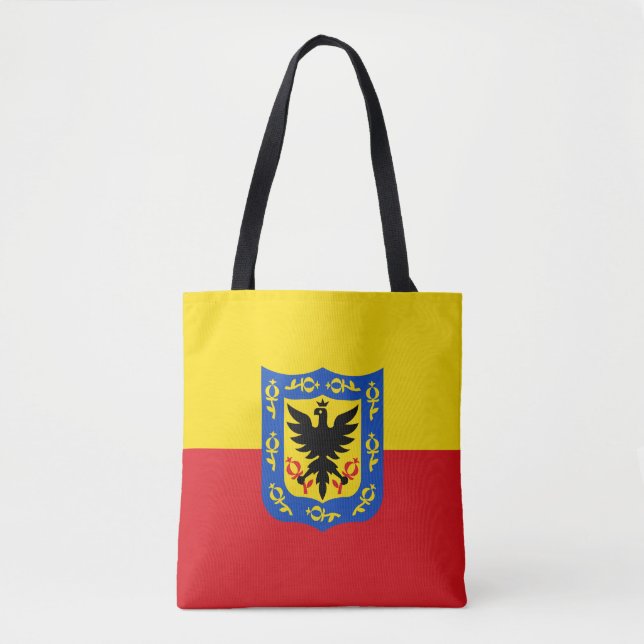 Flagga Bogota, Colombia Tote Bag Tygkasse (Framsida)