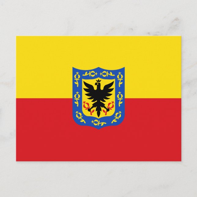 Flagga Bogota, Colombia Vykort (Framsida)