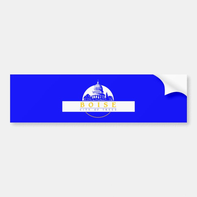 Flagga Boise (Idaho City) Bildekal (Framsidan)