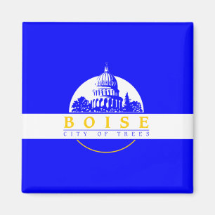 Flagga Boise (Idaho City) Magnet